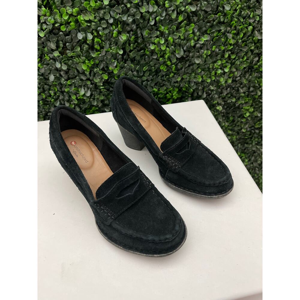 Unstructured by Clark Velvet Loafers Women’s Size 7